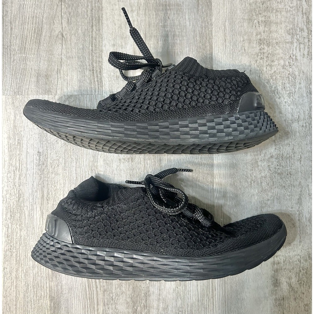 NOBULL Allday Knit Black Running Training Sneakers Shoes Men's 9.5 Women's 11